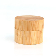 Eco friendly 50ml Natural Bamboo Cosmetic Containers jar 50g cosmetic glass cream jar